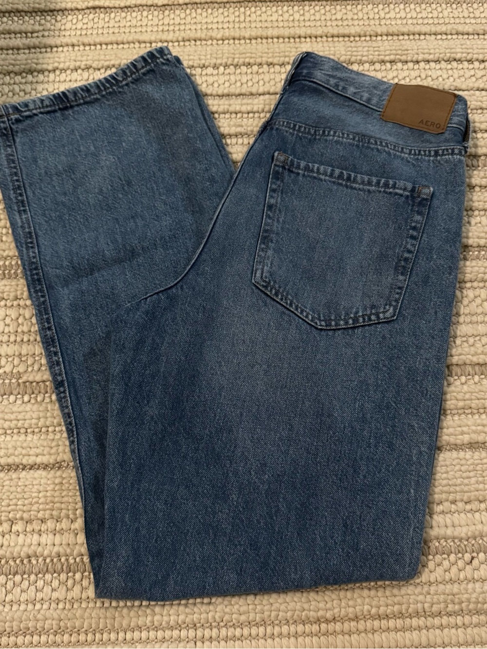 Aeropostale Women’s Boyfriend Jeans in Dark Blue Denim